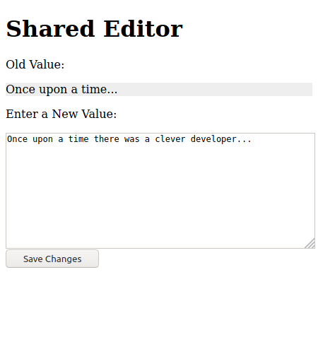 Story editor in a tab